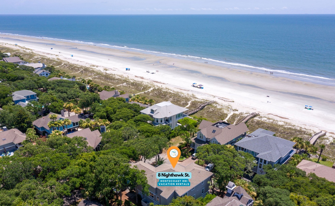 Second Row Home from Beach with Private Pool!