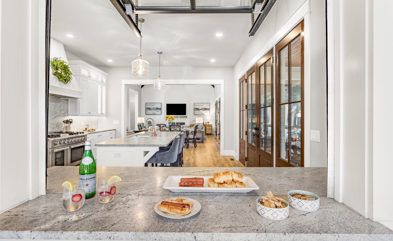 Chef's Kitchen Window to Screened Porch