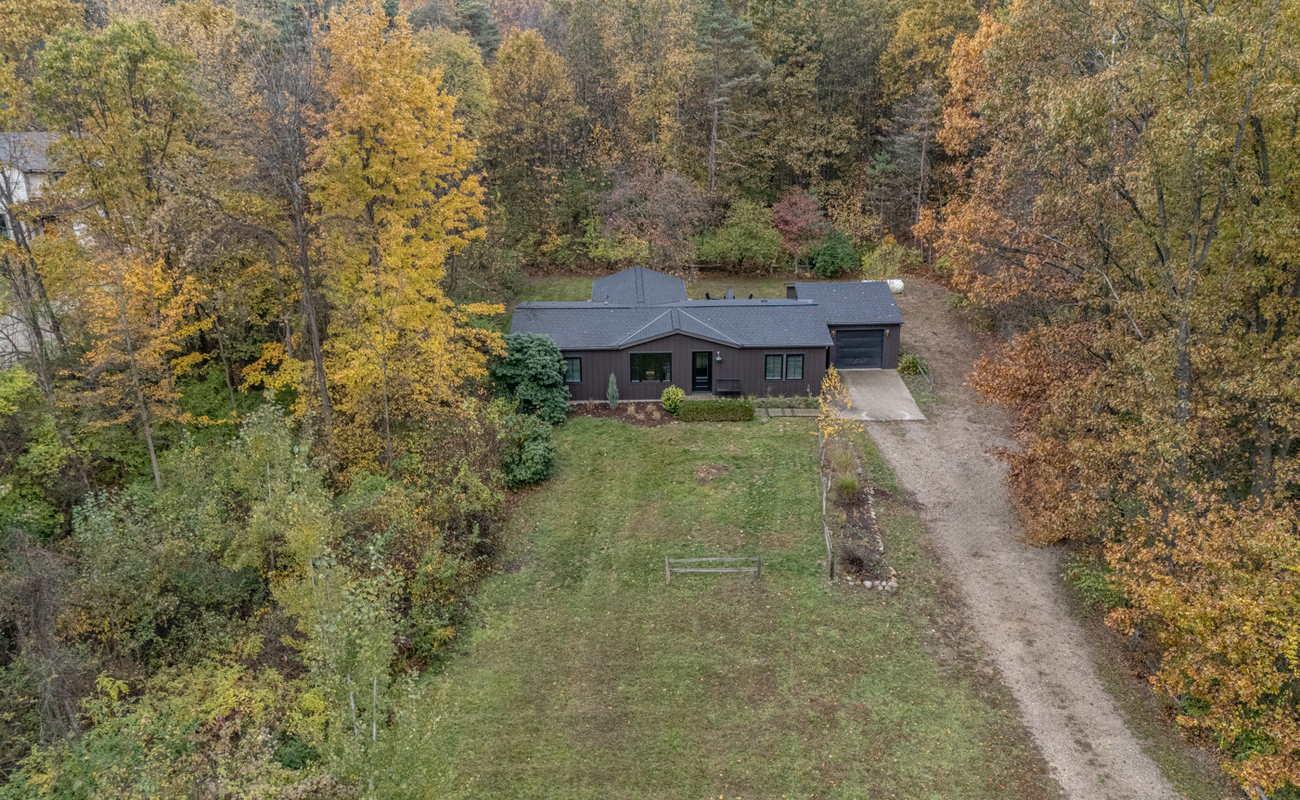 A refined woodland hideaway near Saugatuck and Lake Michigan.
