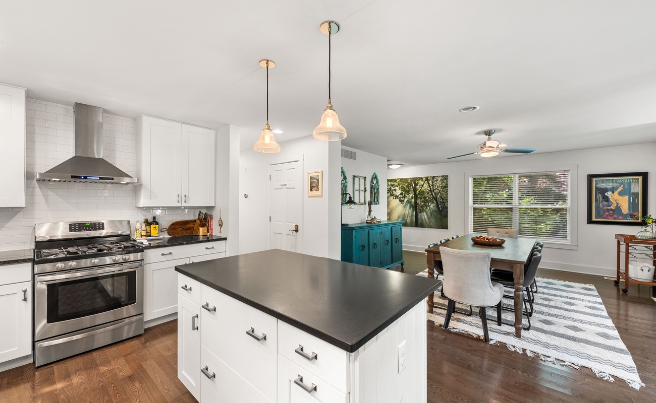 A seamless space made for gathering and grazing.