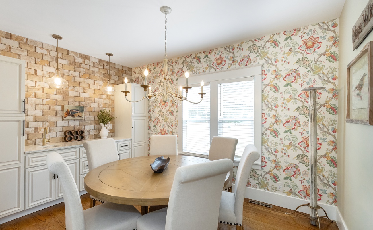 Elevated dining with vintage charm and fresh style.