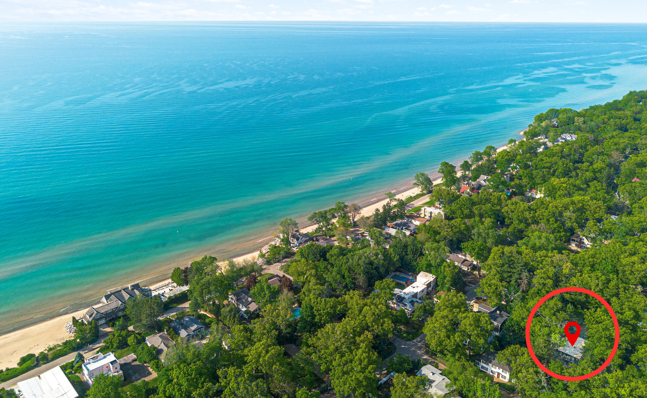 From treetops to shoreline in under a minute.