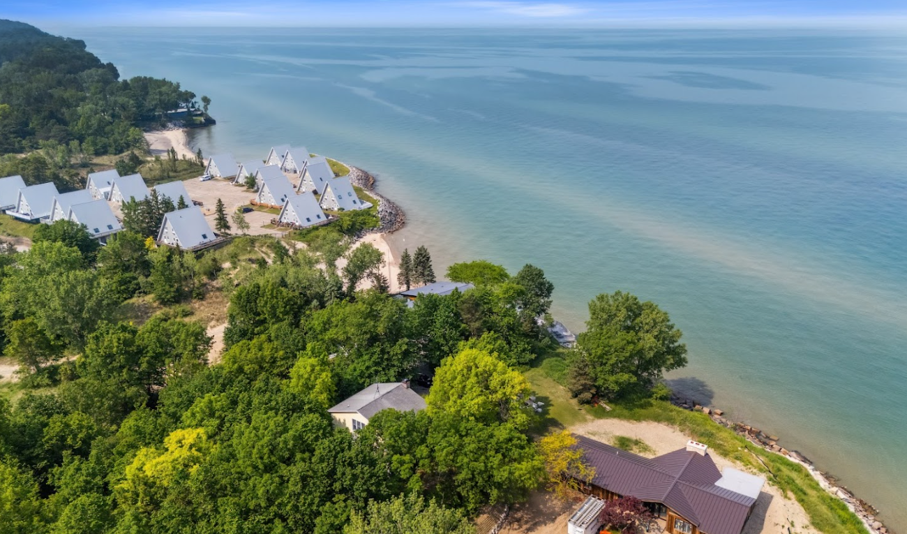 Lakefront living at its most scenic and serene.