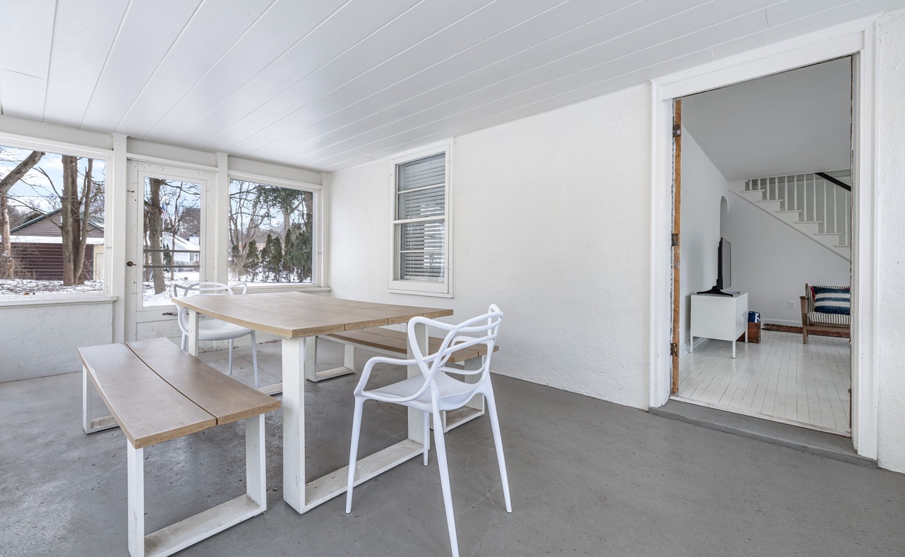 Some call it a sunroom, but we call it a ‘good vibes only’ zone.