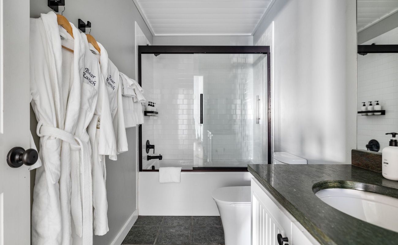 When your bathroom is almost too pretty to mess up with your skincare routine.