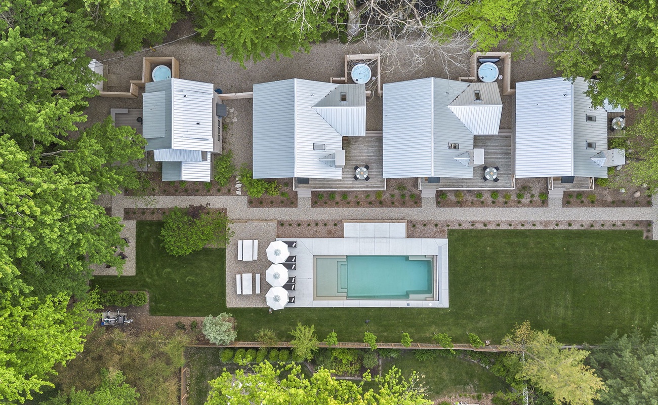 This stunning aerial view captures the perfect blend of luxury and relaxation.