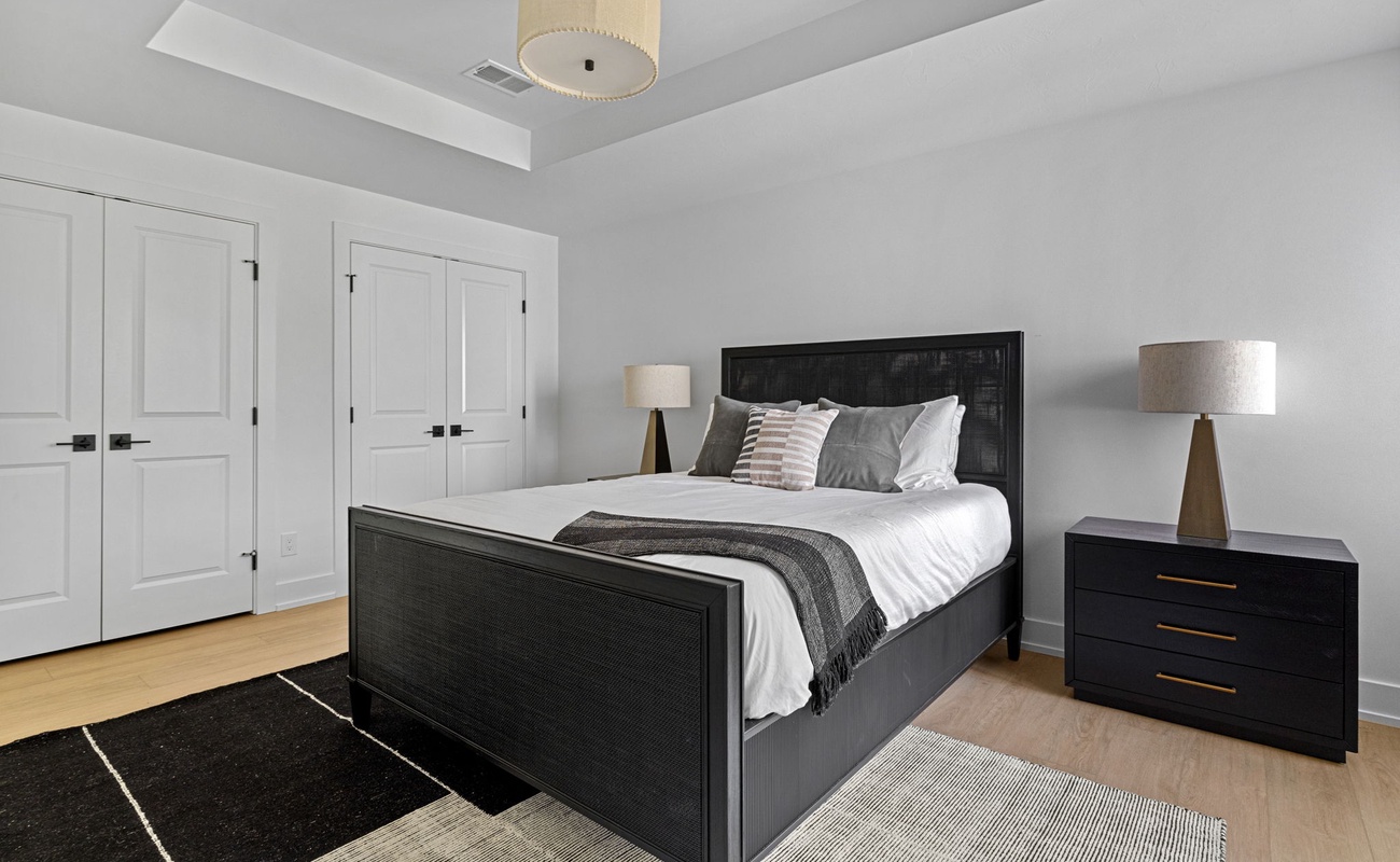 Bedroom 6 is on the lower level & has a queen-size bed.