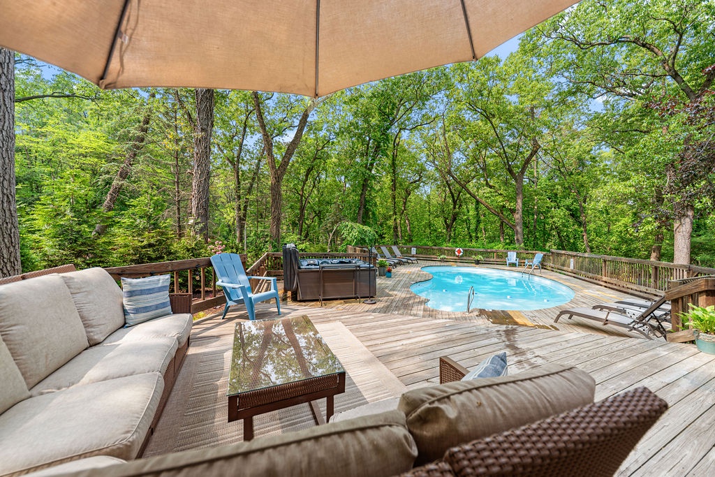Dive in, chill out, and soak up the woodland bliss.