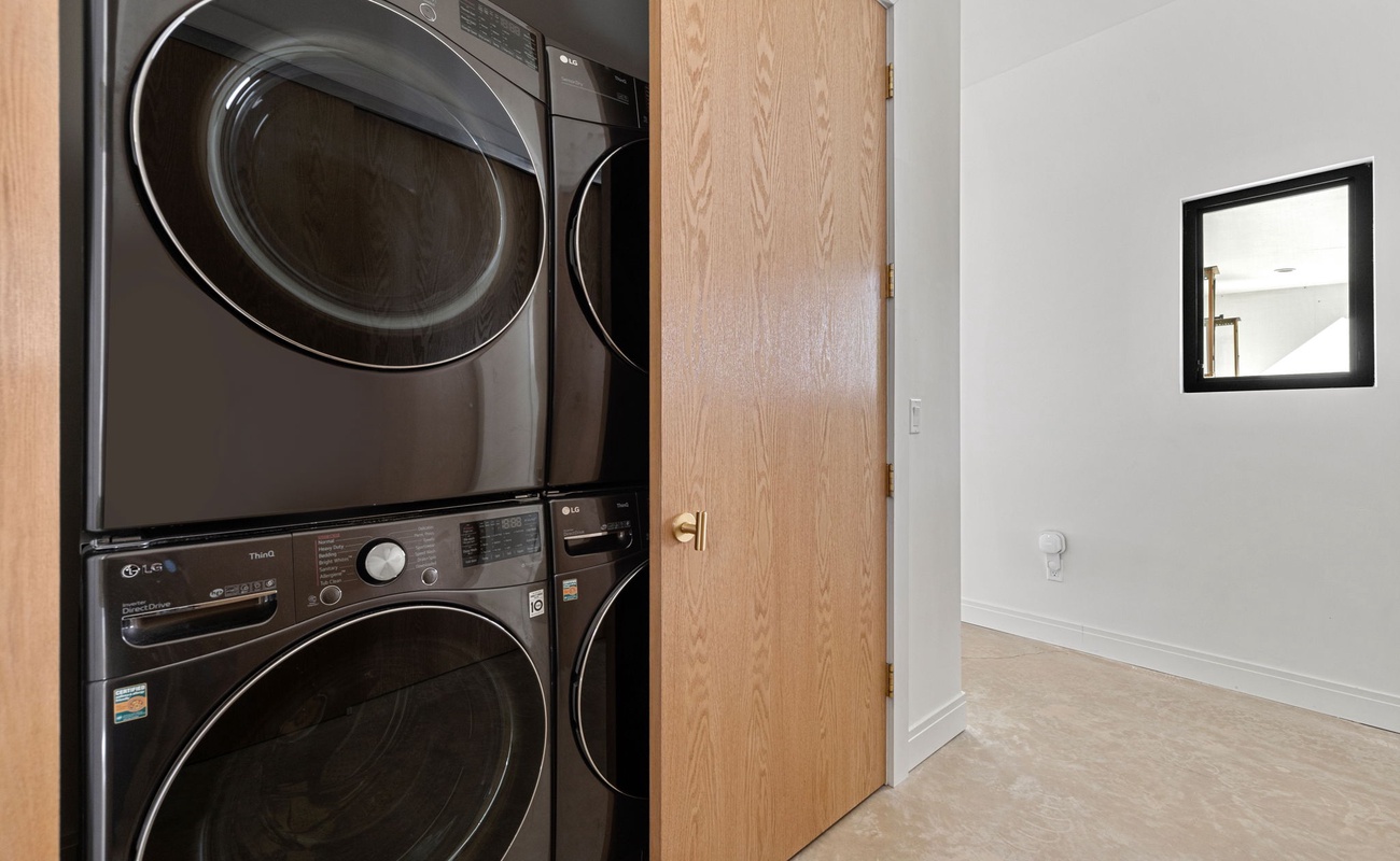 Clean clothes, sleek vibes, and no laundry left behind.