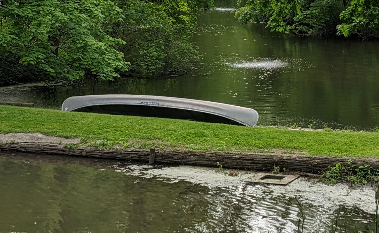 Take the canoe out for slow, scenic rides through the shaded waterway.