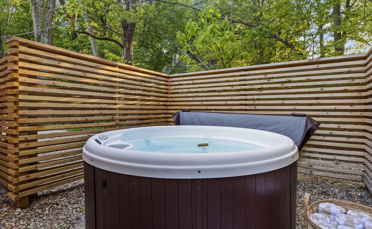 Soaking up the serenity in the backyard paradise