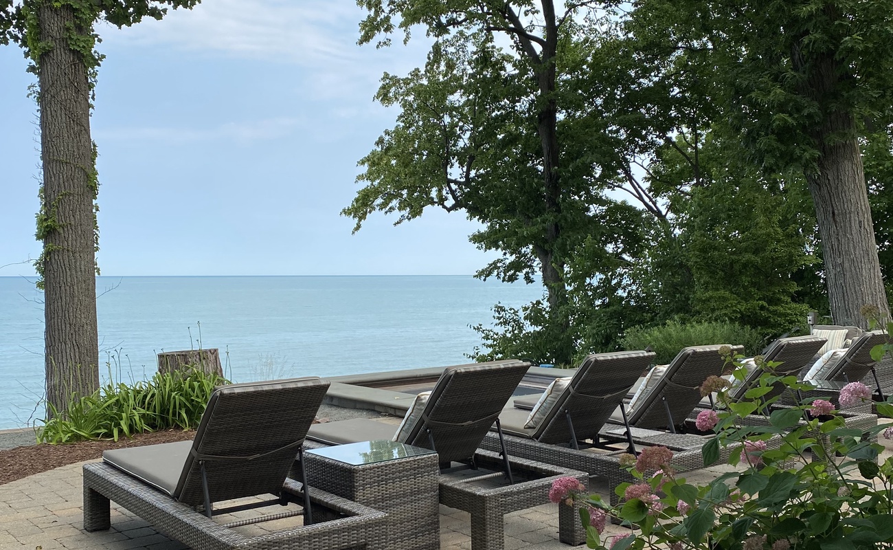 Just another day in paradise, soaking up the sun and the stunning waterfront view.