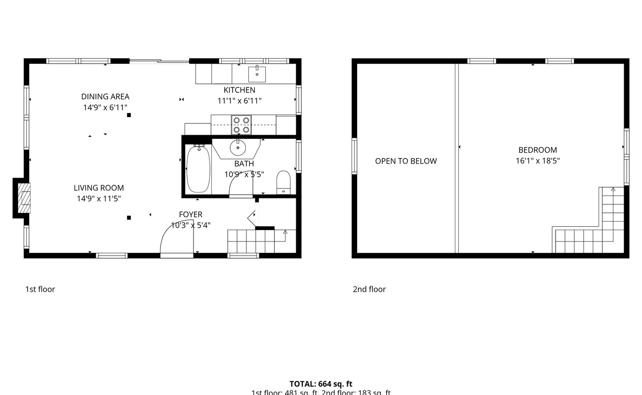 The Cottage Floor Plan.