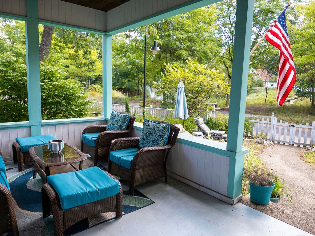 Our inviting front porch ideal for slow mornings and evening chats.