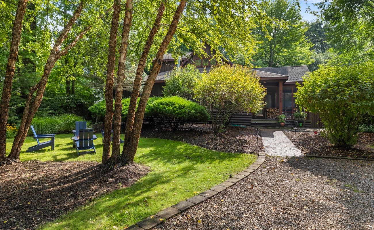 Surrounded by lush trees where you can catch some shade on the sunny days.