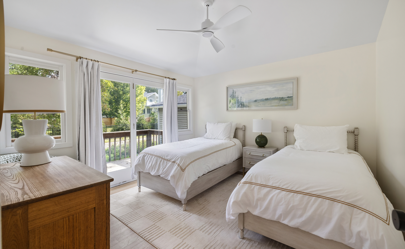 Bedroom 2 has two Twin-size beds.