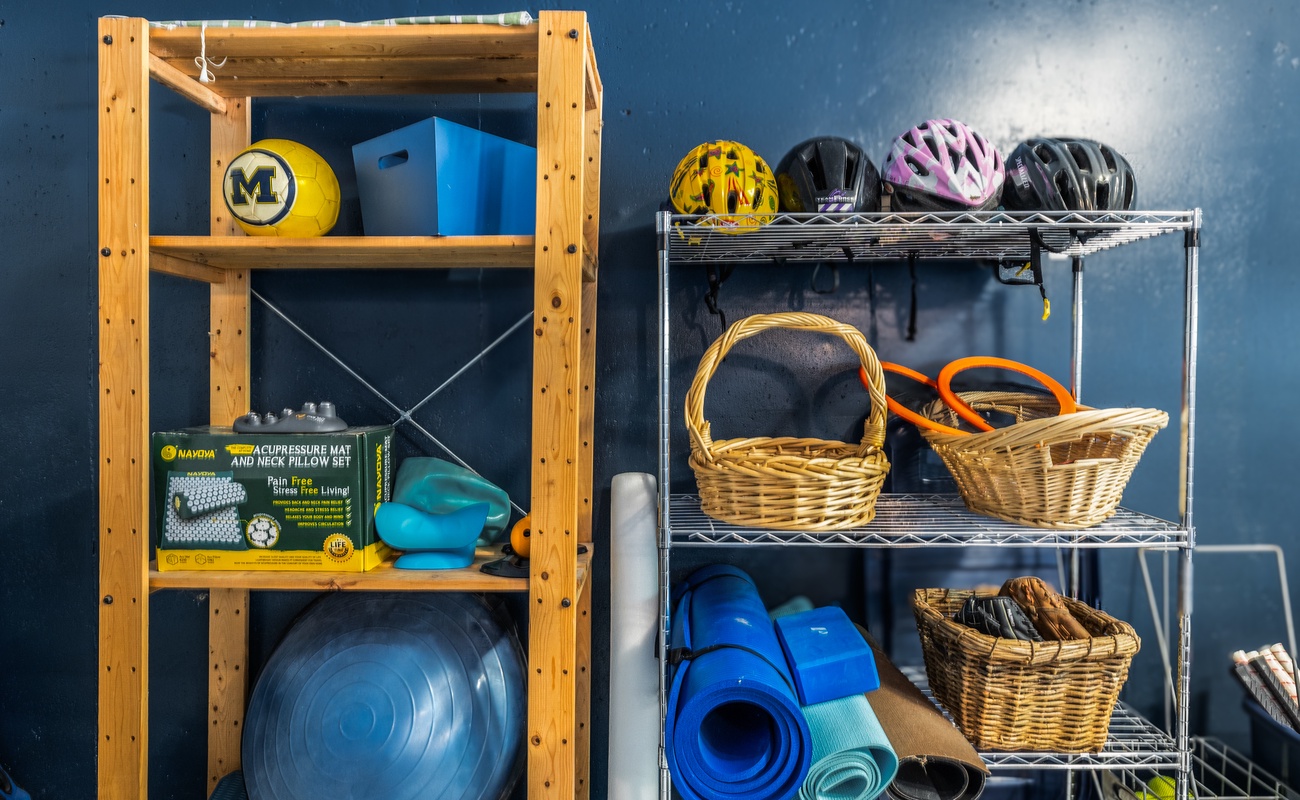 Organized and stocked for fitness, fun, and family play.
