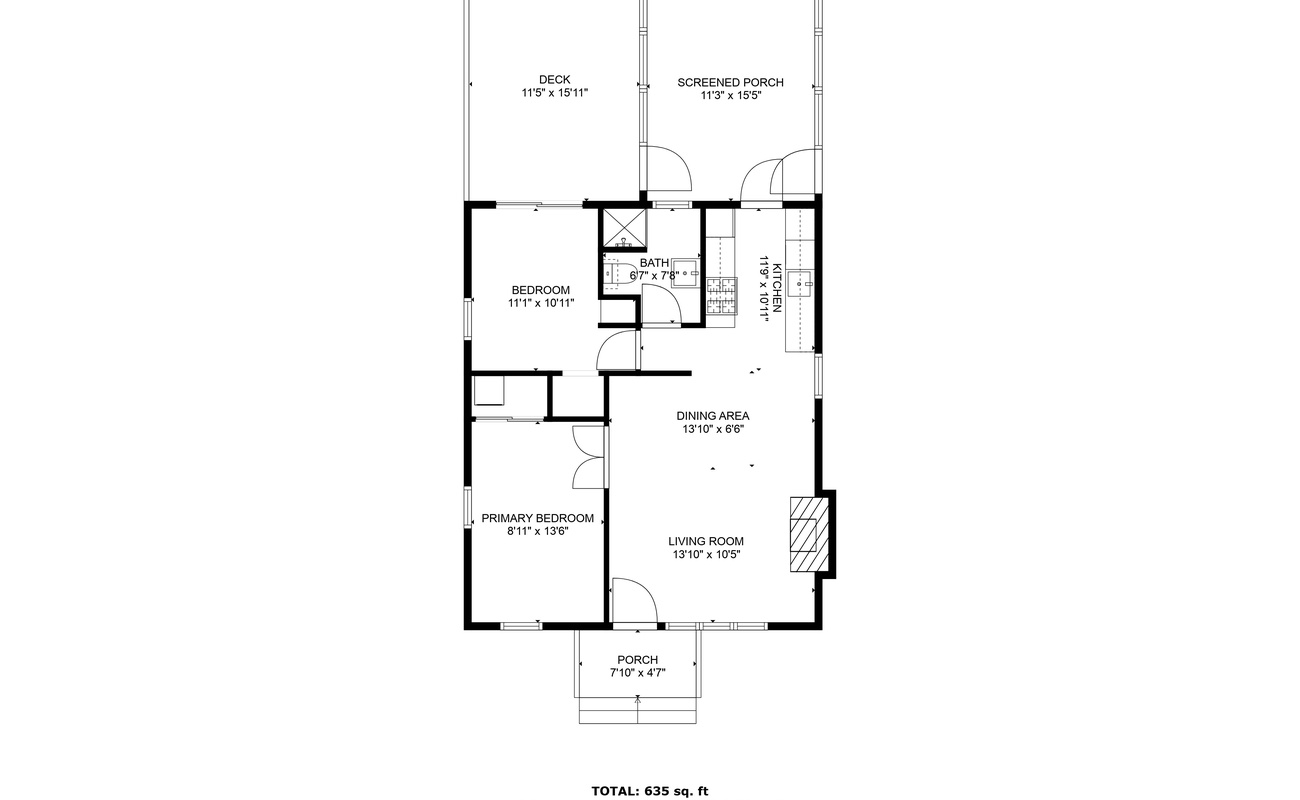 Meadow Pines' floor layout.