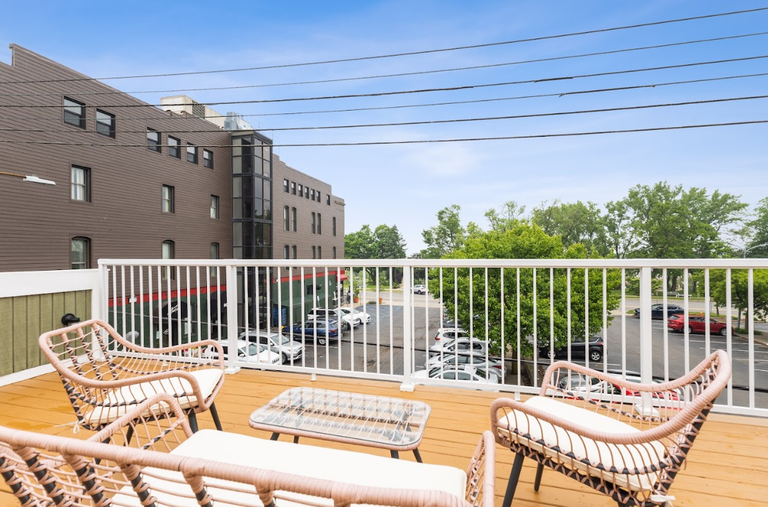 Take in the town from your private perch.