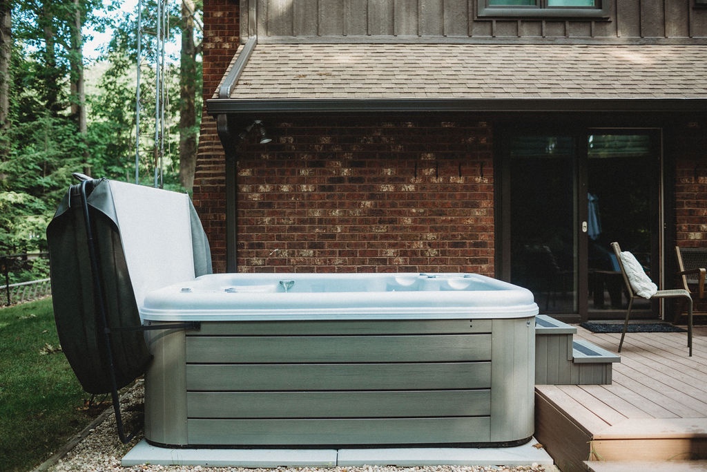 Our hot tub is available year round.