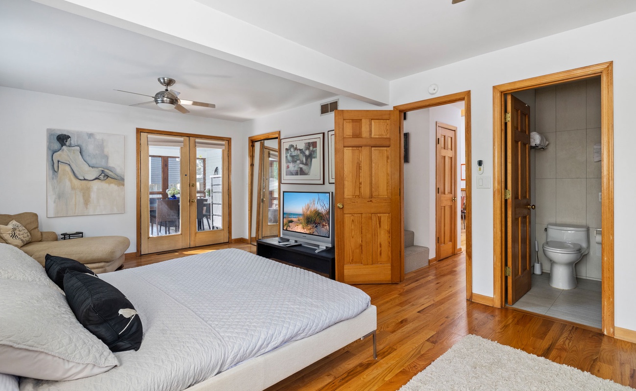 Turn on your favorite movie and unwind for the evening.