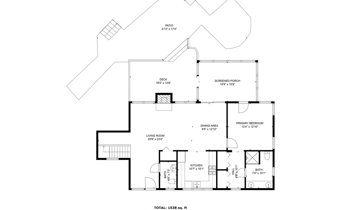 Blue Beech Cottage First Floor Layout