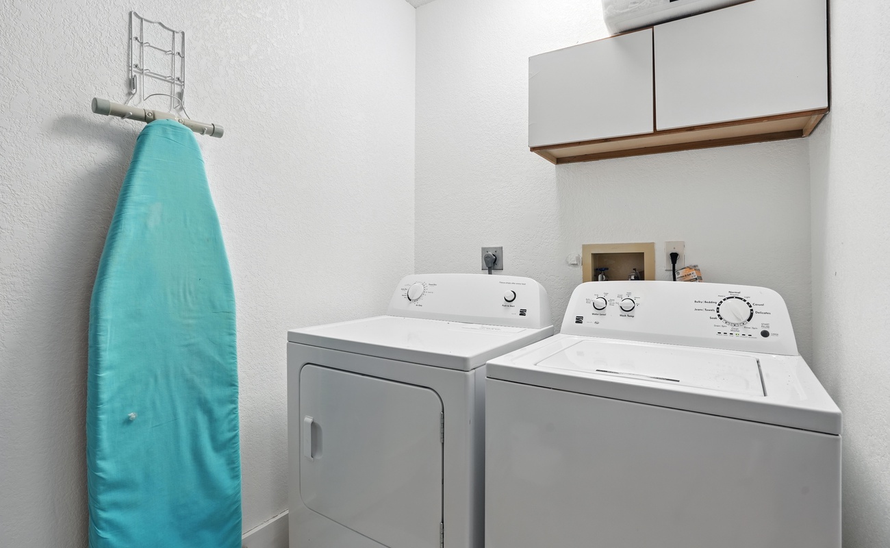 Everything you need to wash, dry, and unwind.