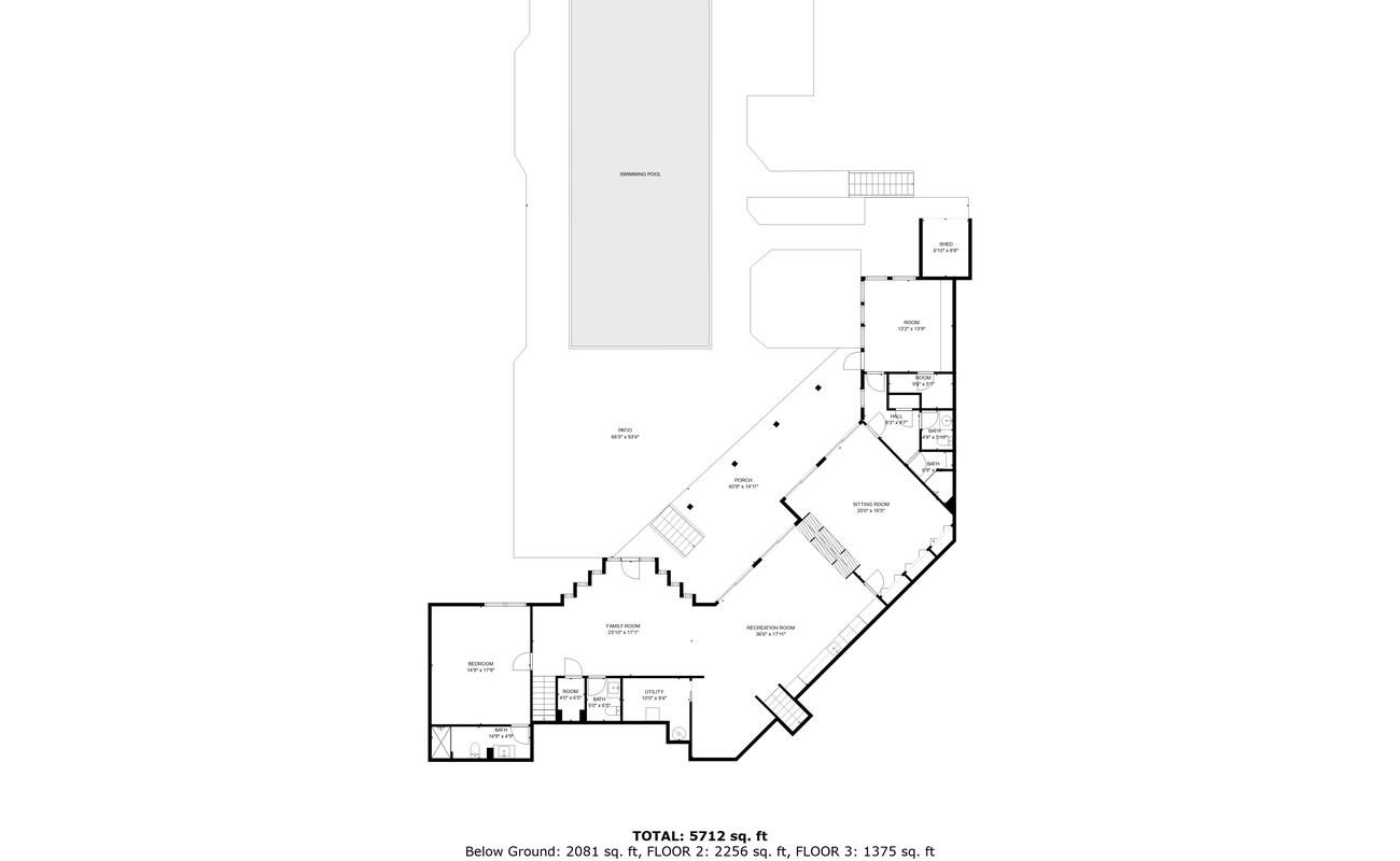Sunset Manor's 1st Floor Layout
