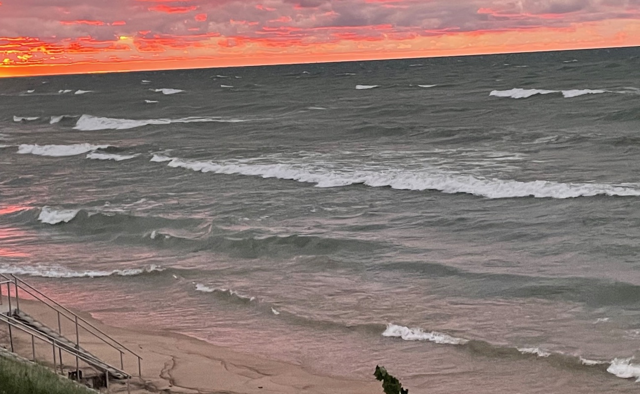 A perfect end to the perfect day - sunset at The Shore House.
