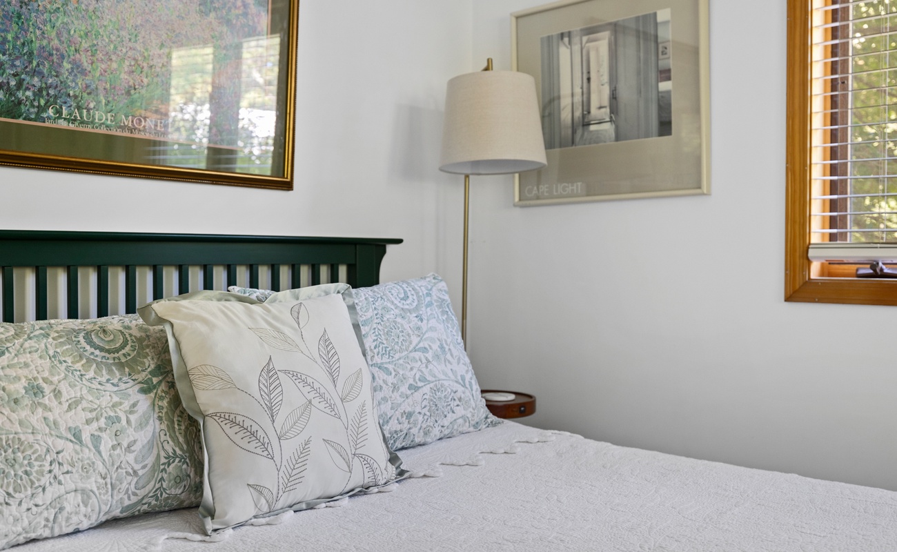 This inviting bed is calling your name. Get ready for a restful night's sleep.