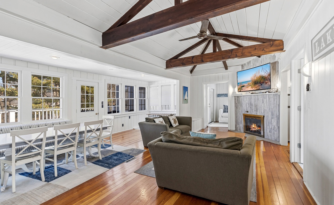 Open spaces made for shared meals and warm evening fires.