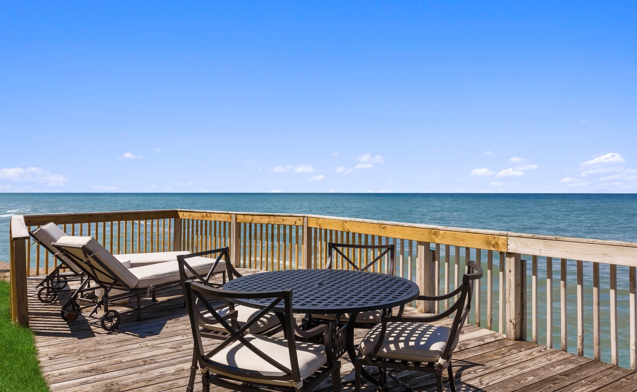 The view is the real show-stopper from the private deck.
