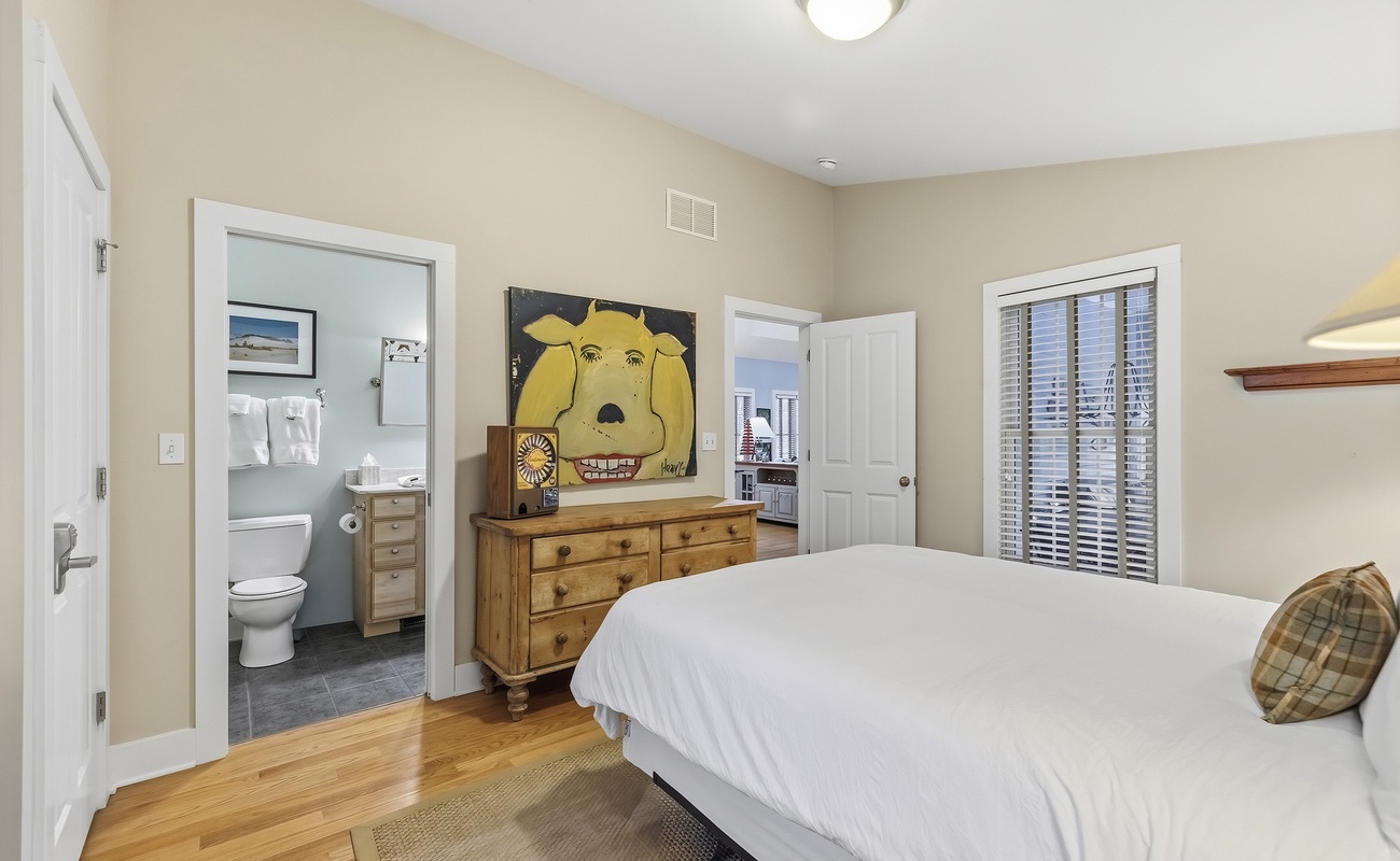 The signature suite is paired with a private bath for extra ease.