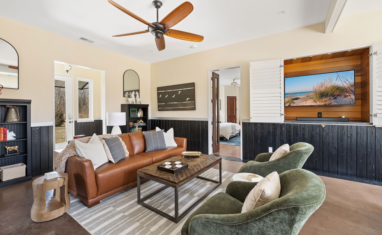 The White Owl's Smart TVs are equipped with Amazon Firesticks.