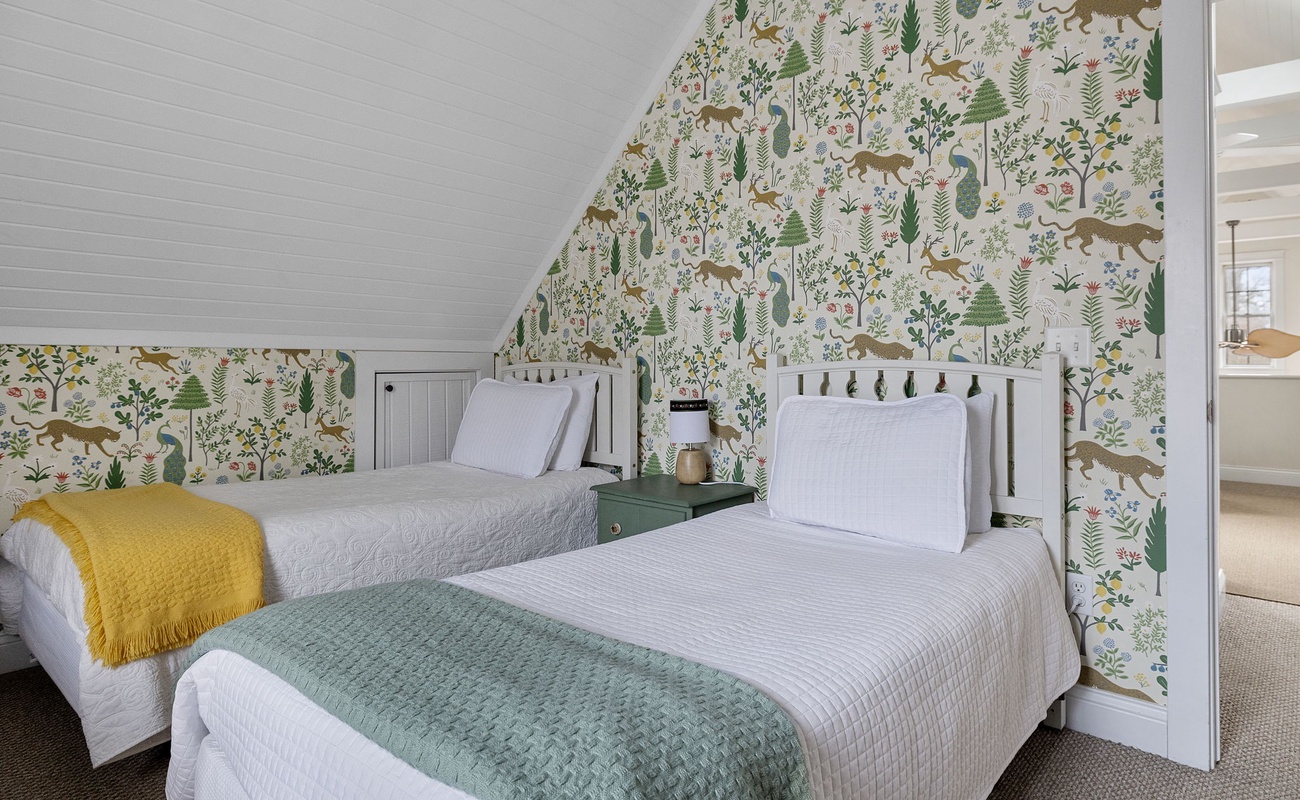 Both kids and adult guests say they love this room's fun, whimsical decor.