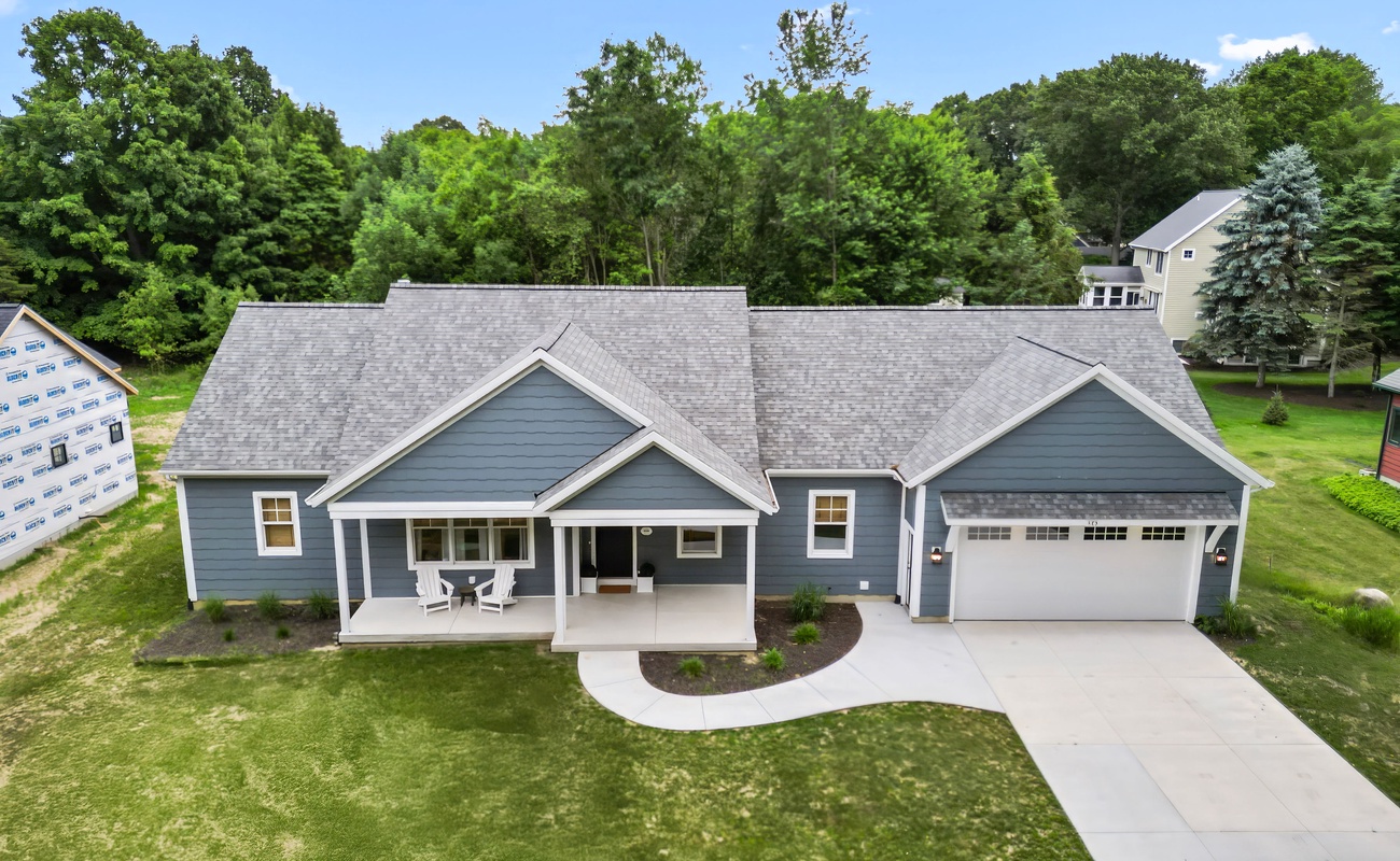 Charming curb appeal and a warm welcome at Blue Hill Cottage.