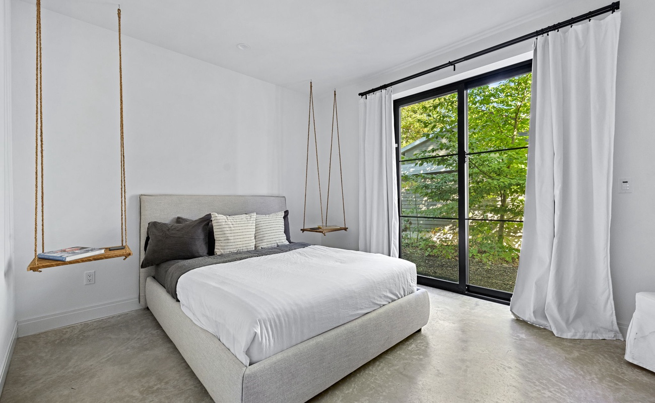 Bedroom 6 has a queen-size bed.