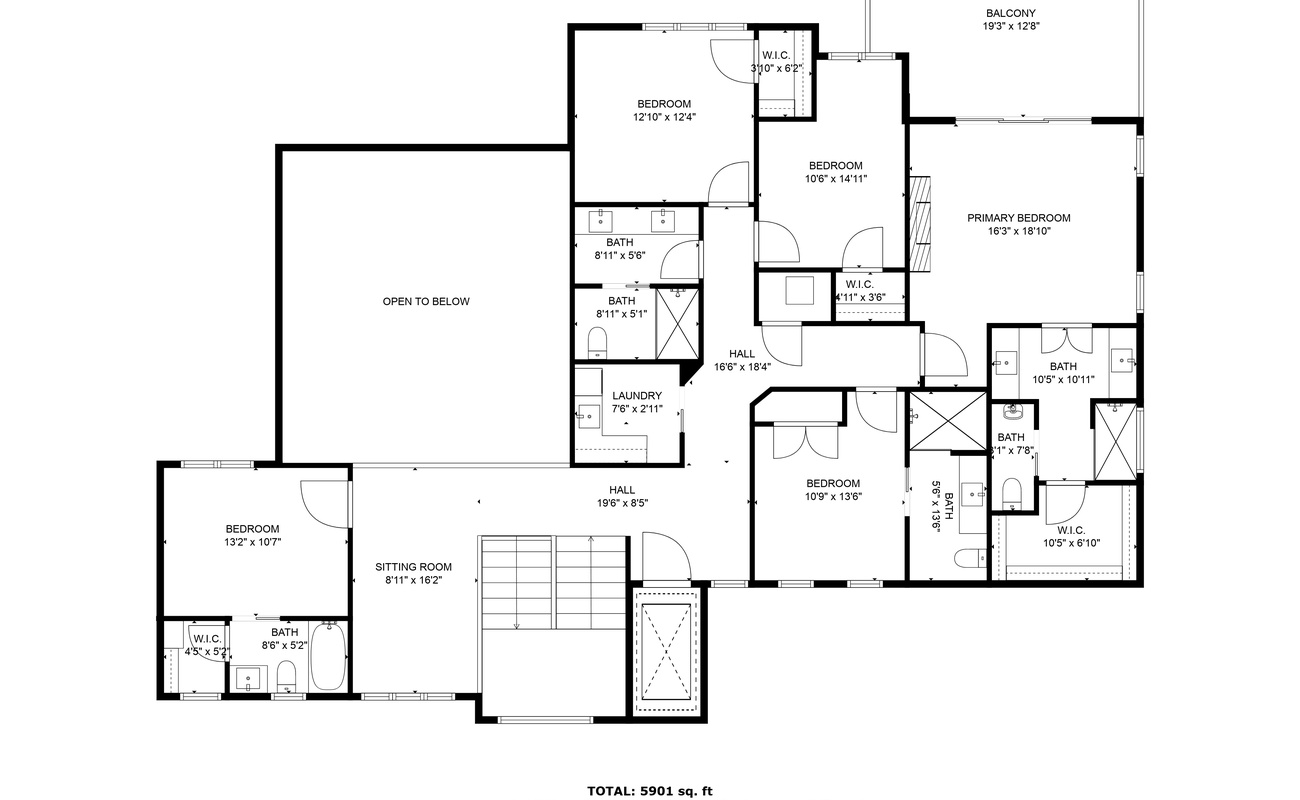 Dunegrass Path's 3rd Floor Layout