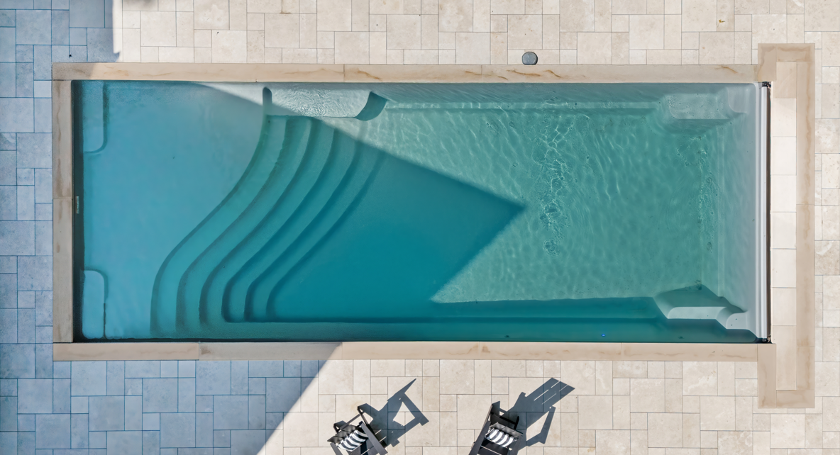 Aerial elegance where steps lead to serenity.