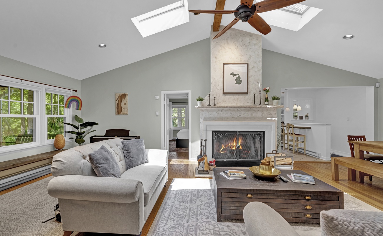 A bright, stylish space perfect for relaxing and reconnecting.