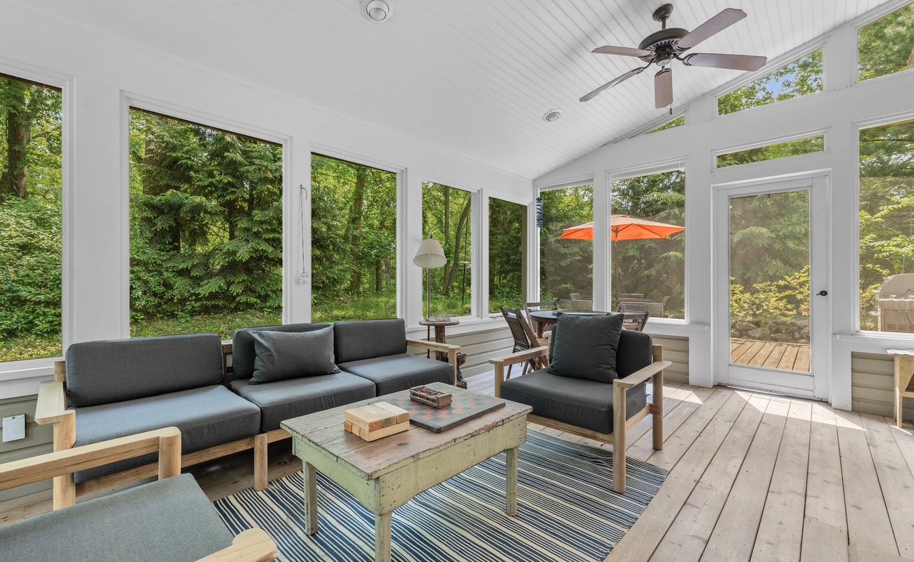 A breezy retreat perfect for morning coffee or evening wine.