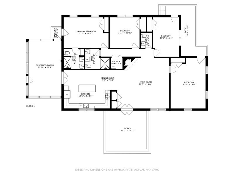 Floorplan of The Dakota.