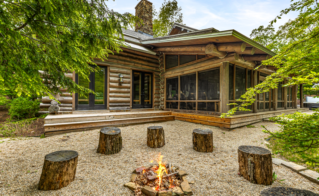 Morning coffee on the porch, s’mores by night.