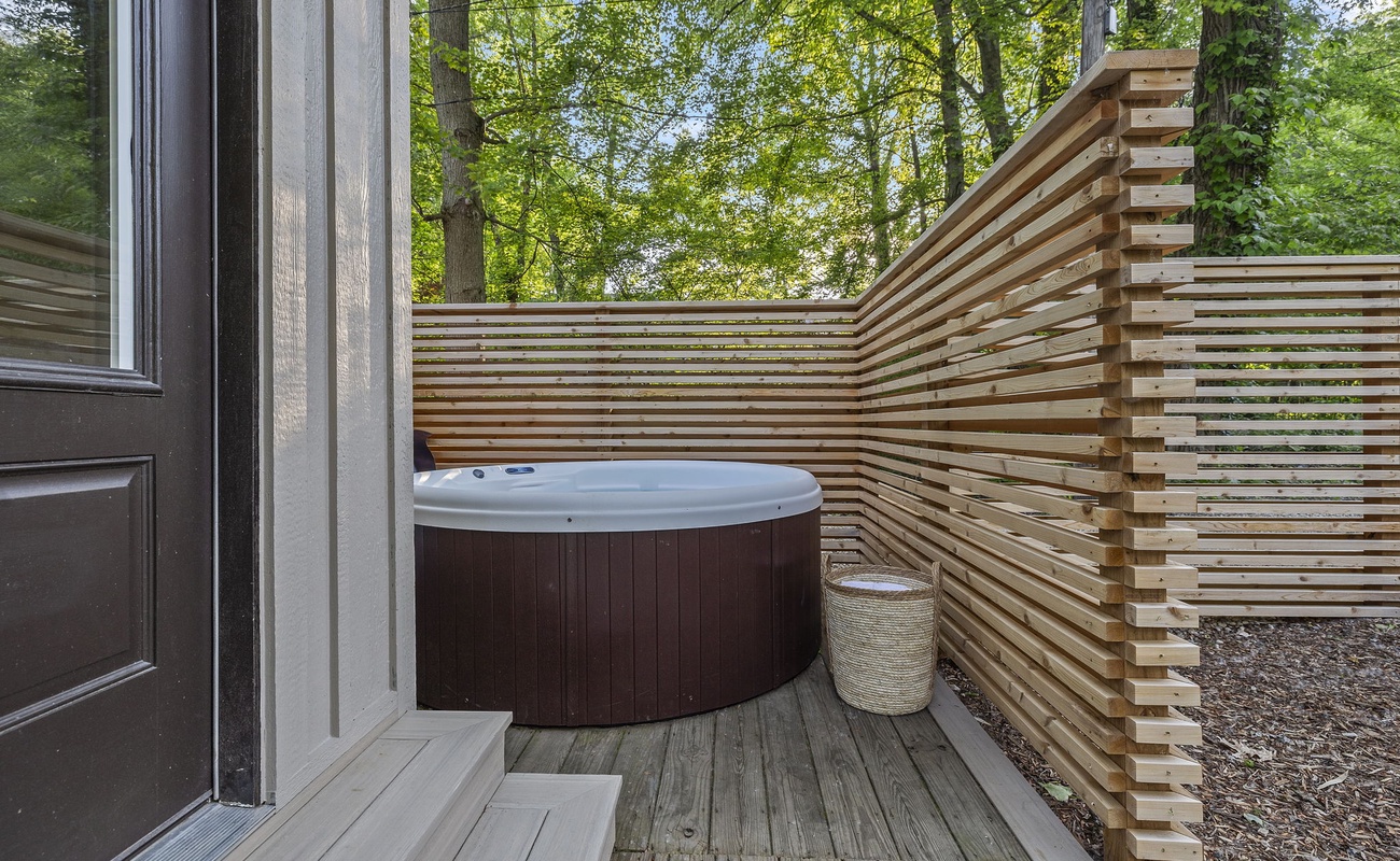 There's nothing like a wood-fired hot tub to melt away the stress of the day.
