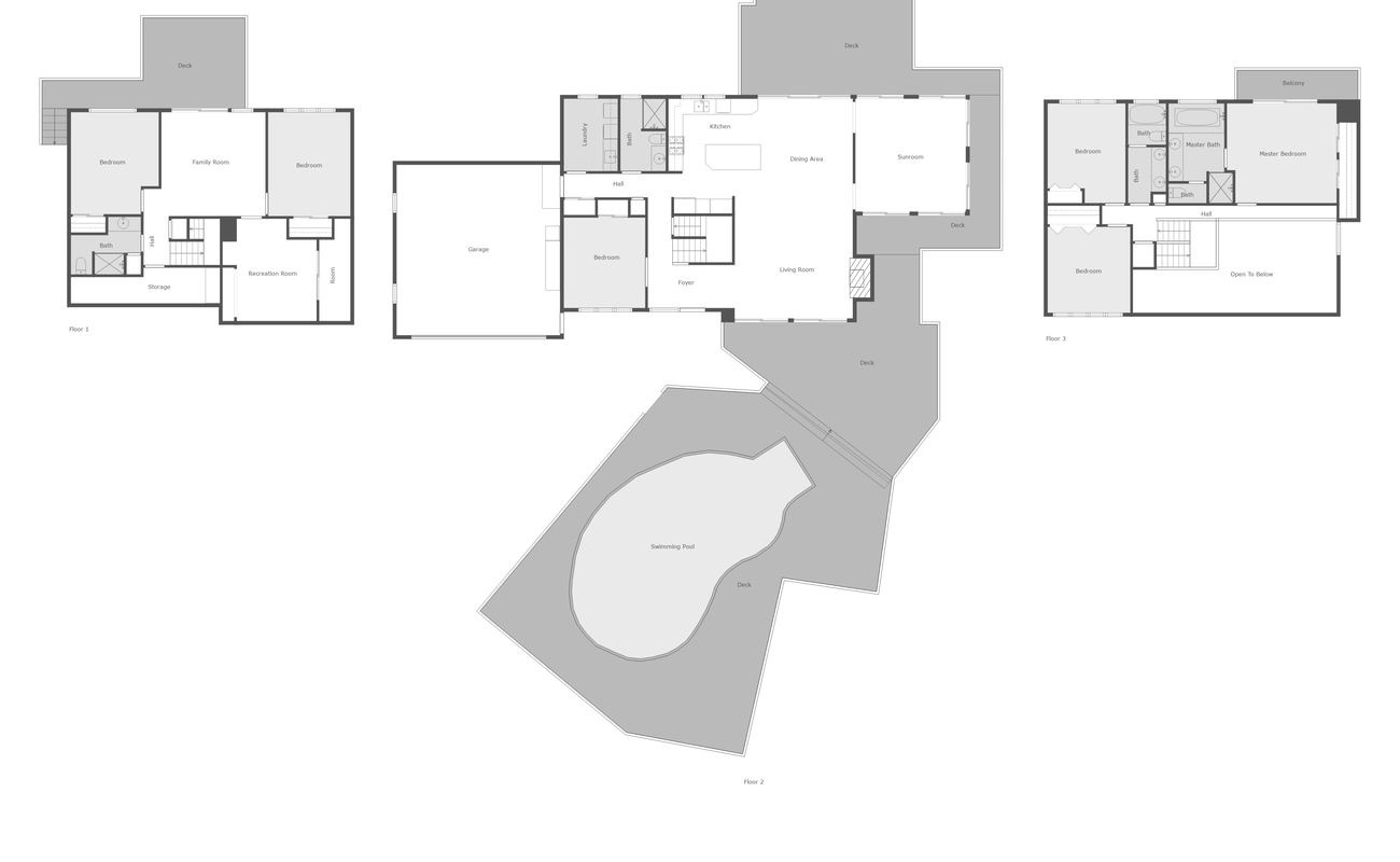 Full floorplan layout of It's a Wonderful Life.