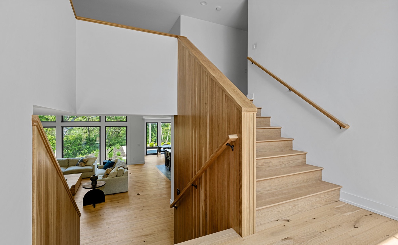 Embracing the timeless simplicity of this staircase.