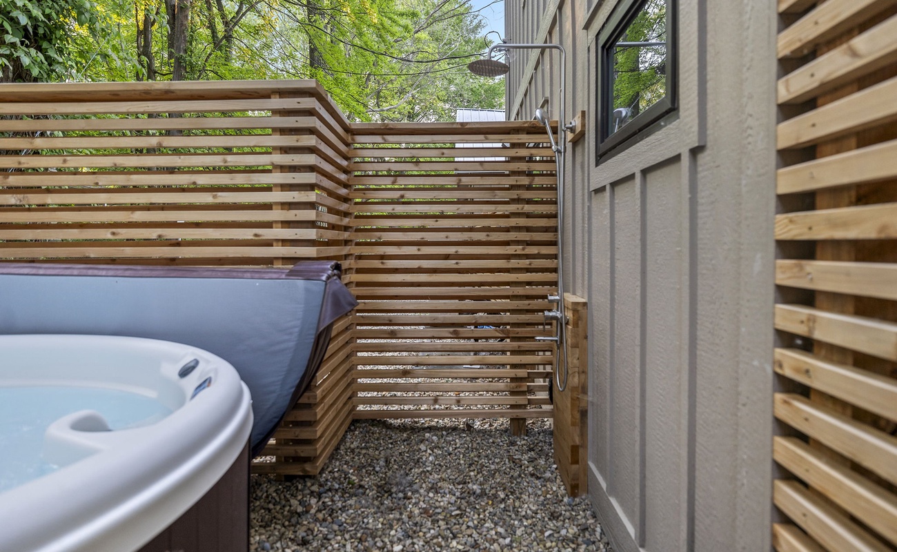 Escaping to my private oasis right in my backyard.