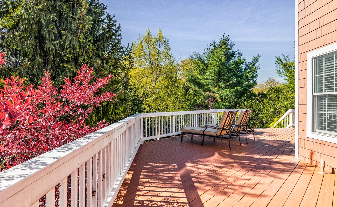 Private perch for sunshine and stillness.