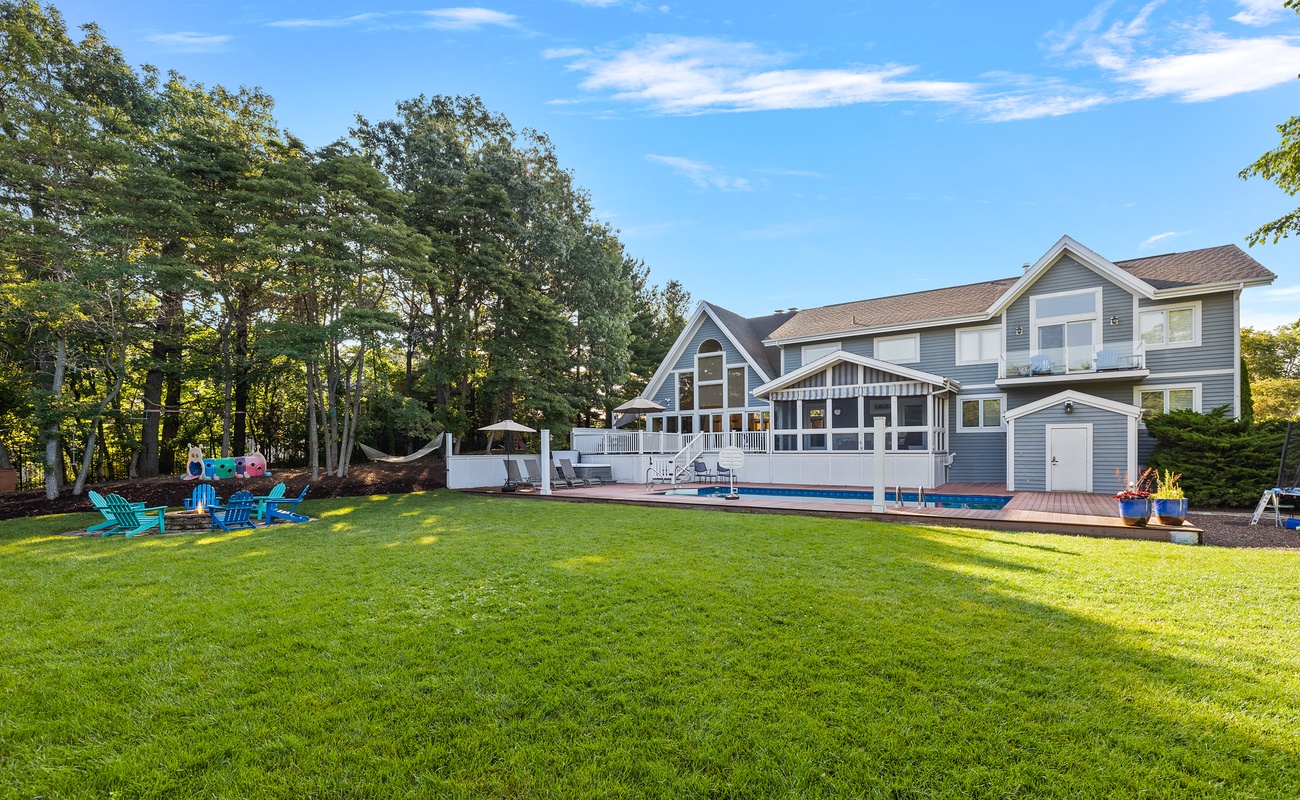 Our home has a great backyard for you to enjoy!