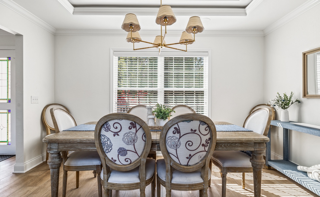 Elegant seating for memorable meals.